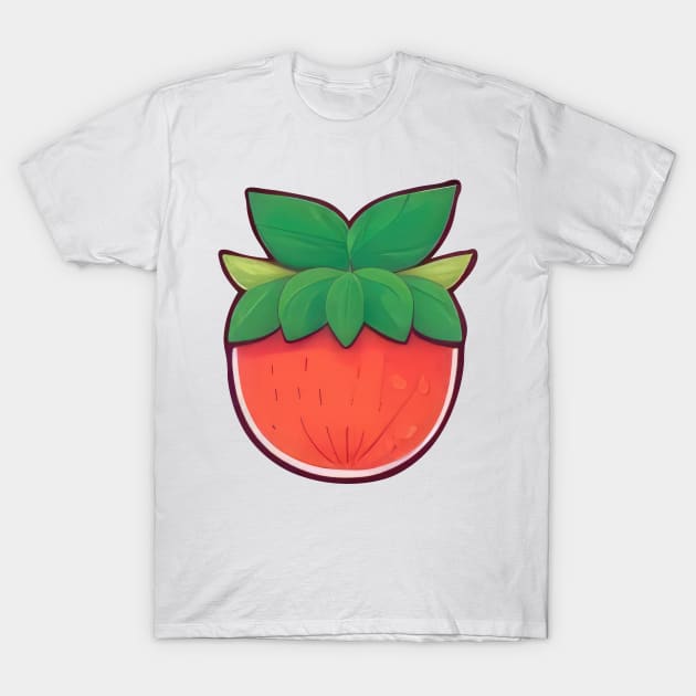 Stylized Strawberry T-Shirt by Sheptylevskyi